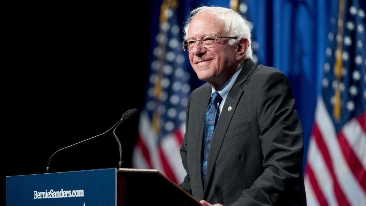 Bernie Sanders visited "Jimmy Kimmel Live" on Thursday night.