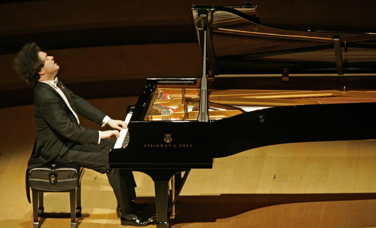 Russian pianist Evgeny Kissin will perform at the Walt Disney Concert Hall.