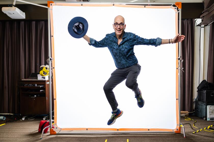 Los Angeles, CA - April 21: Lee Wind in the Los Angeles Times Portrait Studio at the Festival of Books in Los Angeles, CA, Sunday, April 21, 2024. (Myung J. Chun / Los Angeles Times)