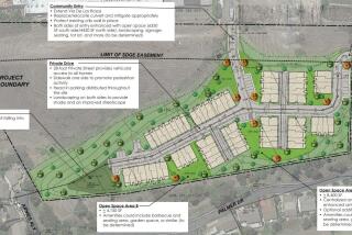 Layout of the proposed Camino Rosas townhomes