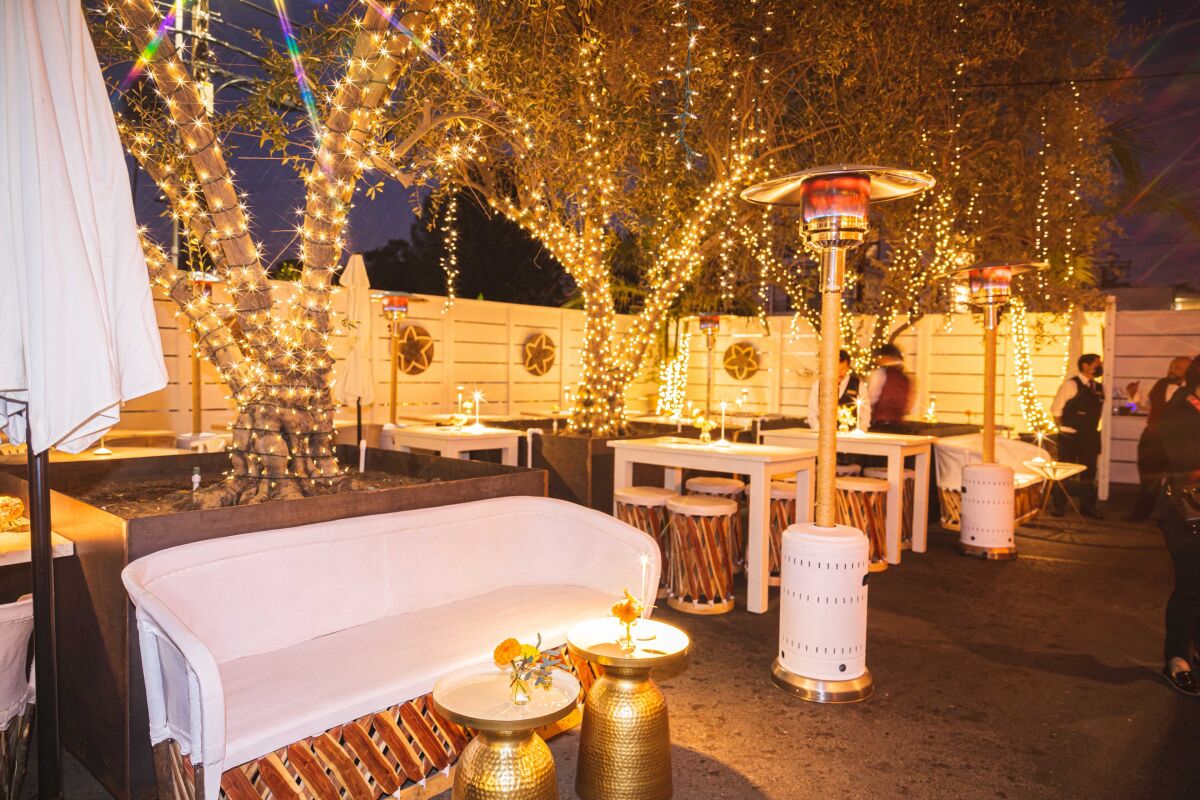 A photo of the current iteration of the patio at Casa Vega from October 2022.