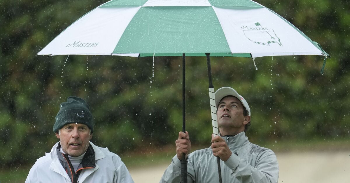 Troisième tour du Masters suspendu pour la journée par la pluie
