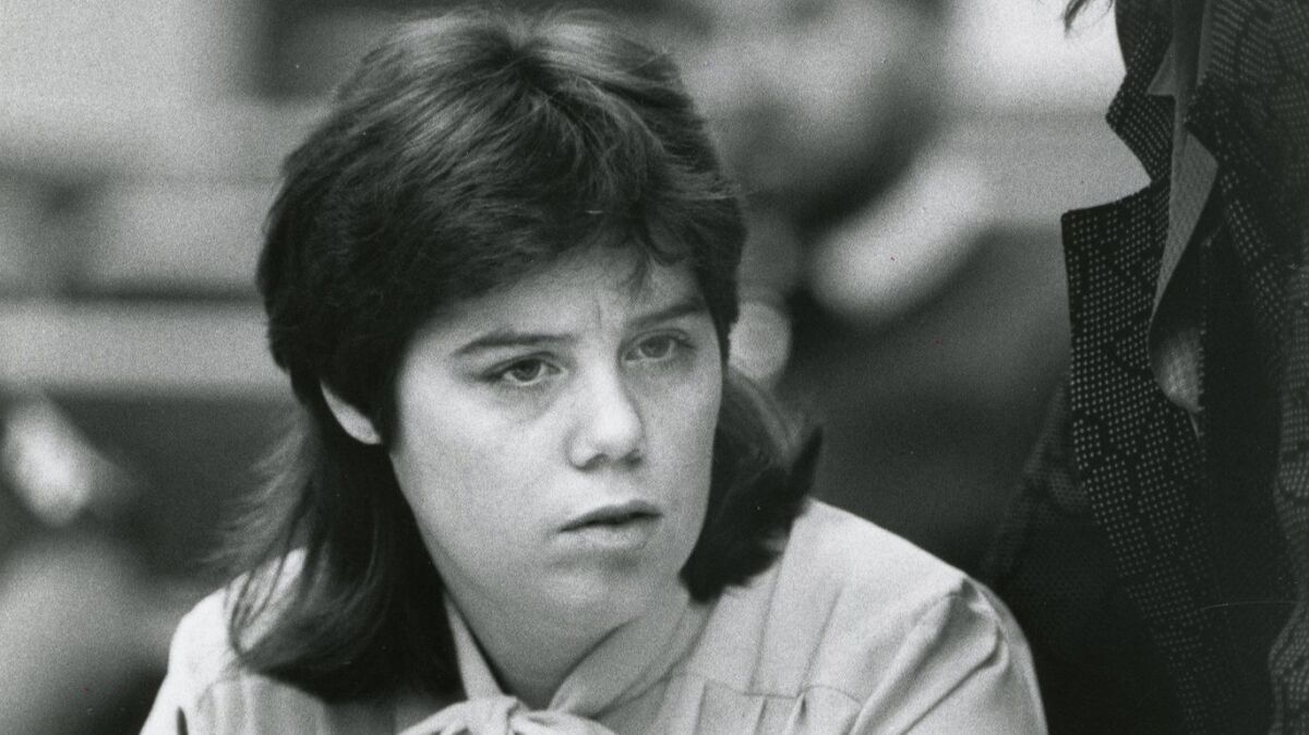 Laura Troiani is seen here at her sentencing hearing on Nov. 2, 1987.