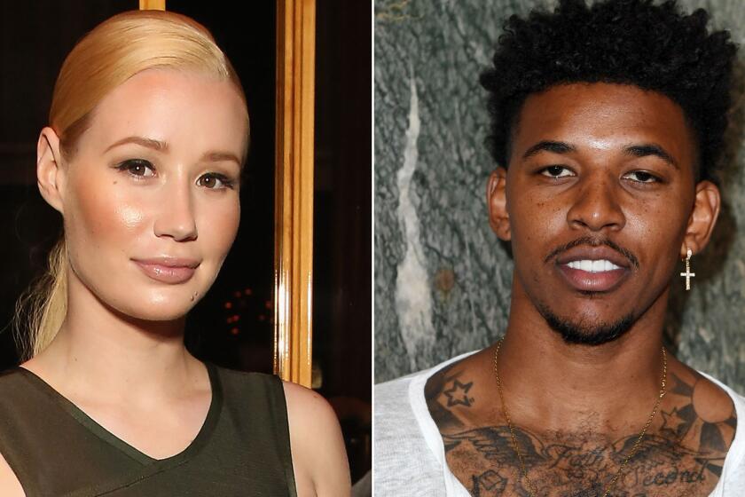 Iggy Azalea, left, broke off her engagement with Nick Young last month.