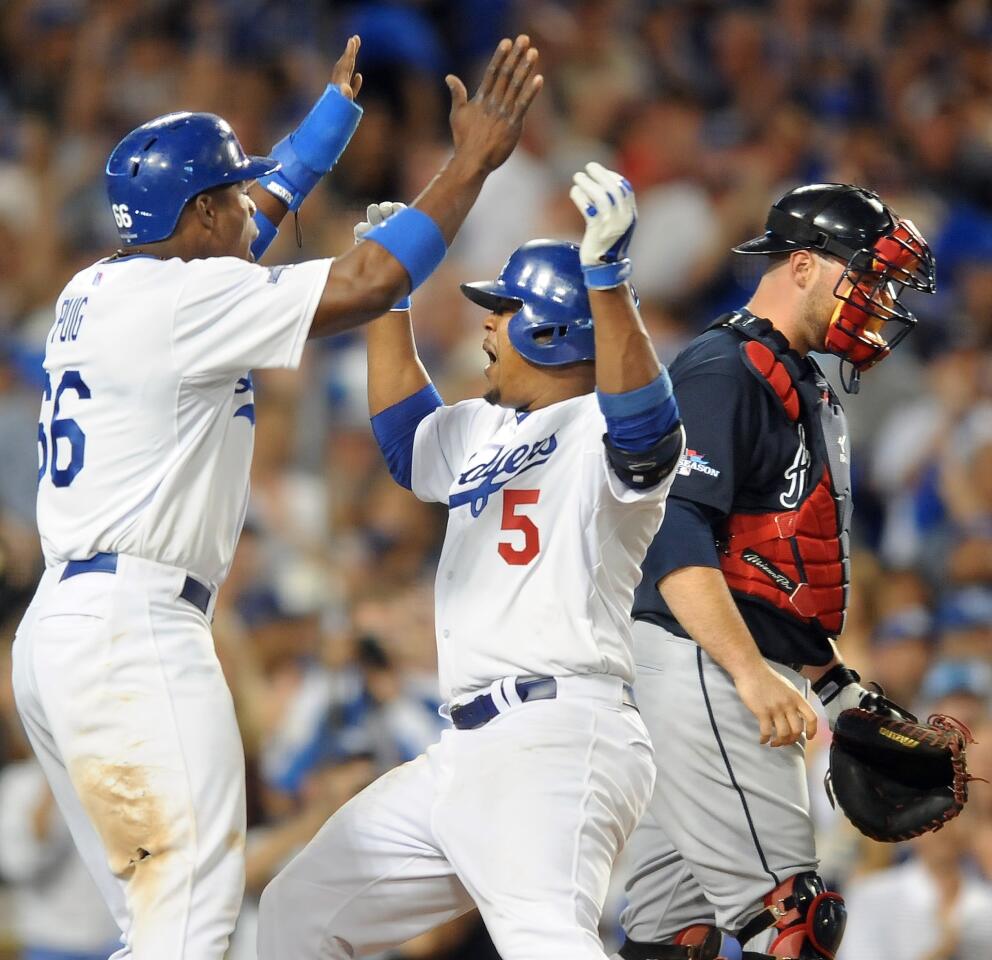 Yasiel Puig, Juan Uribe