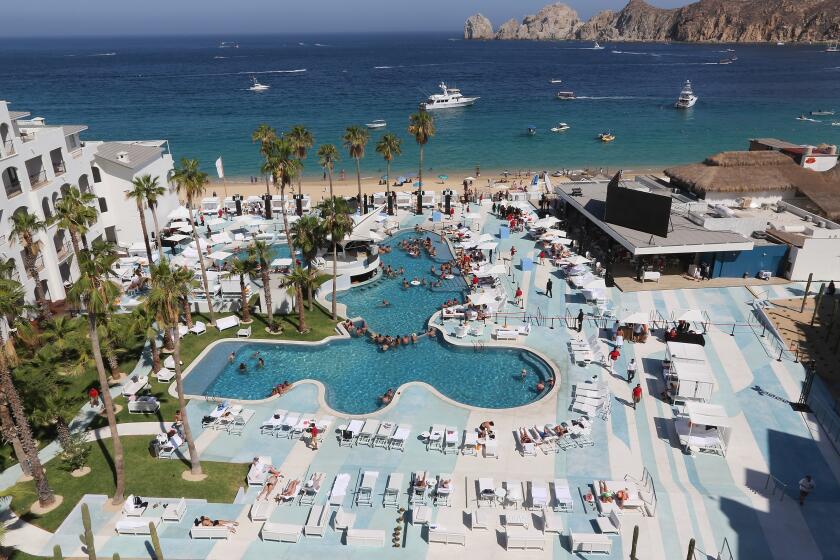 CABO SAN LUCAS, MEXICO - JUNE 04: A general view of atmosphere during the ME Cabo resort grand re-opening party with Blue Marlin Ibiza on June 4, 2016 in Cabo San Lucas, Mexico. (Photo by Victor Chavez/Getty Images for ME Cabo )