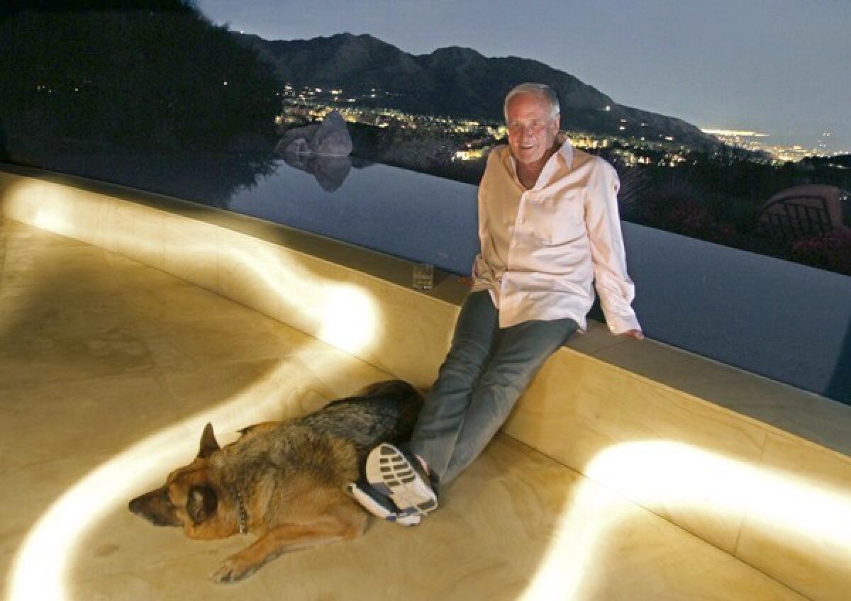 Jerry Weintraub still stays connected, even from his home overlooking the valley in Palm Desert, Calif.