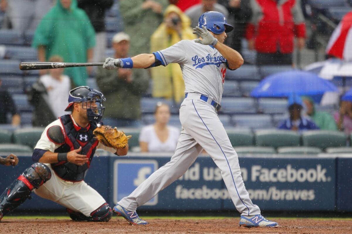Andre Ethier was benched for today's game against Milwaukee.