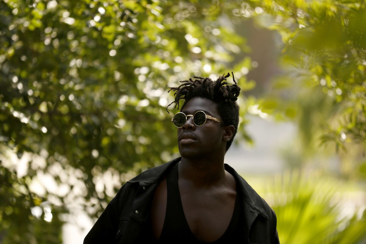 Singer-songwriter Moses Sumney recently got rave reviews for his debut album "Aromanticism" and will be playing in the upcoming Coachella Valley Music and Arts Festival.