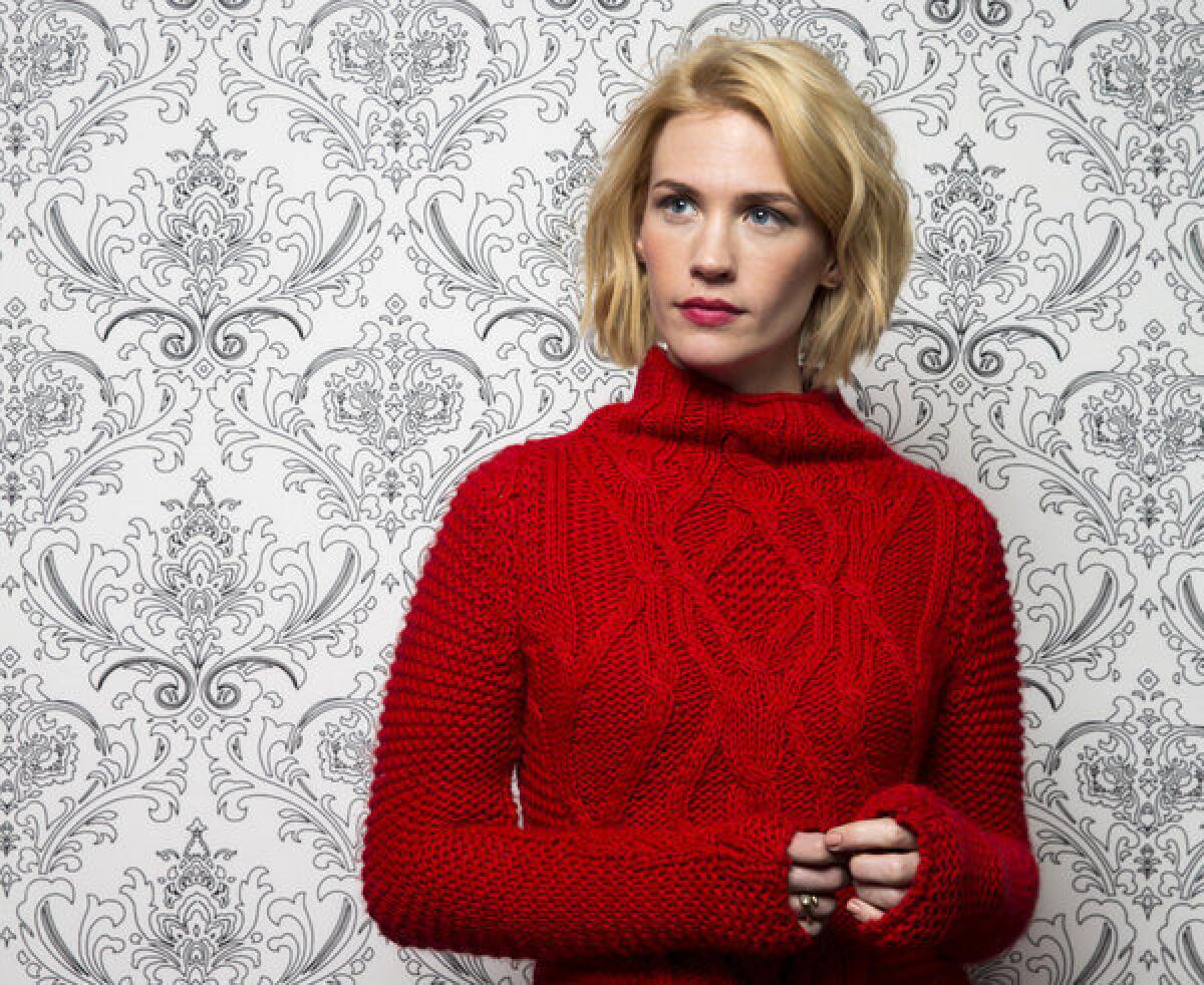 January Jones of "Mad Men" still isn't disclosing the identity of her 20-month-old son's father.