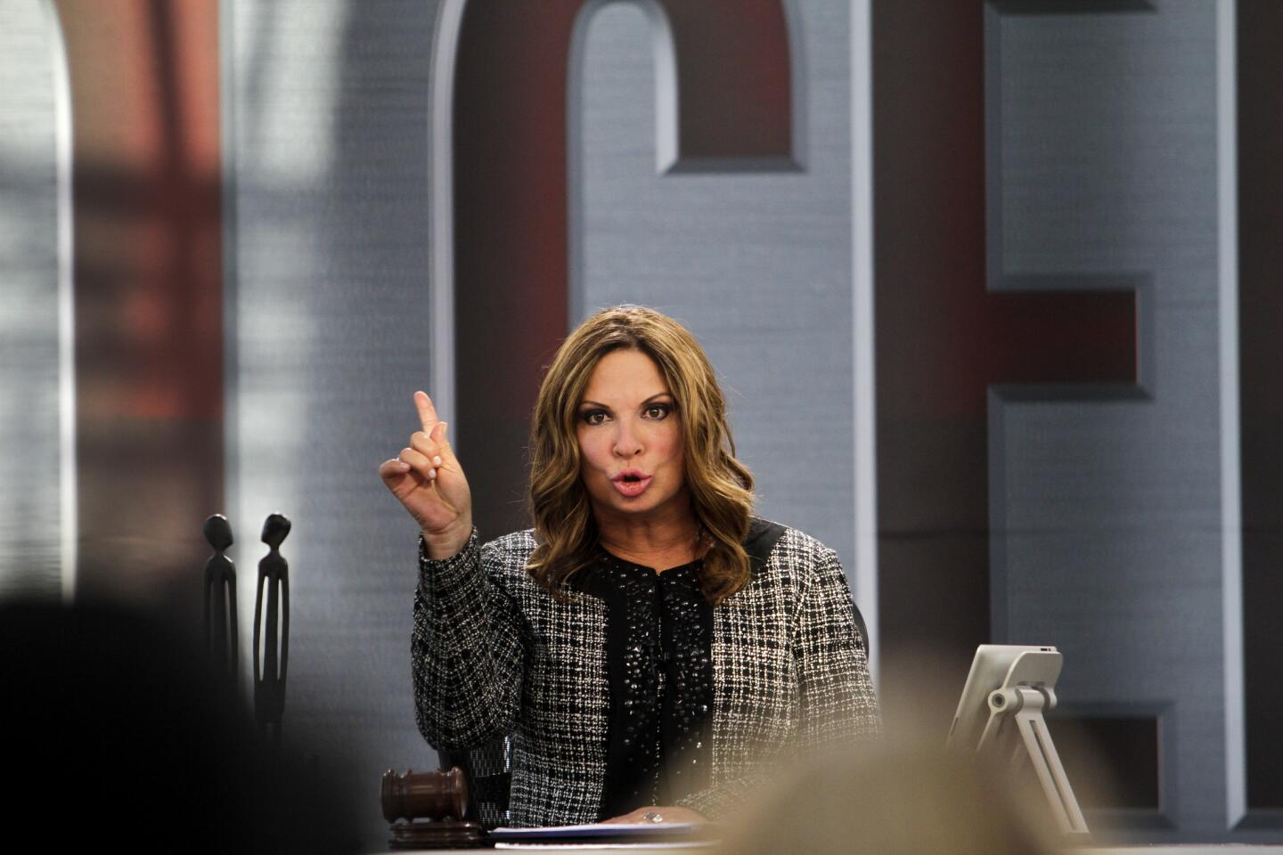 The TV judge of Telemundo's "Caso Cerrado" brings her own style to the court show format, even singing the program's theme song.