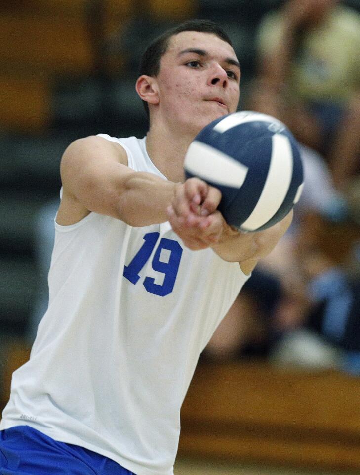 Photo Gallery: Crescenta Valley vs. Burbank in Pacific League boys’ volleyball