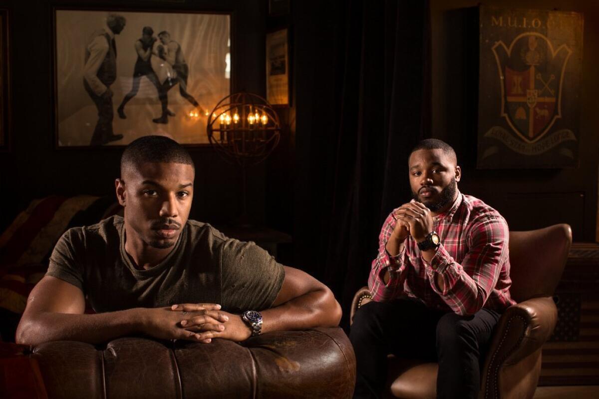 Actor Michael B. Jordan and director Ryan Coogler -- photographed in the historic Blue Room at the Los Angeles Athletic Club -- were both invited to join the Academy of Motion Picture Arts and Sciences.