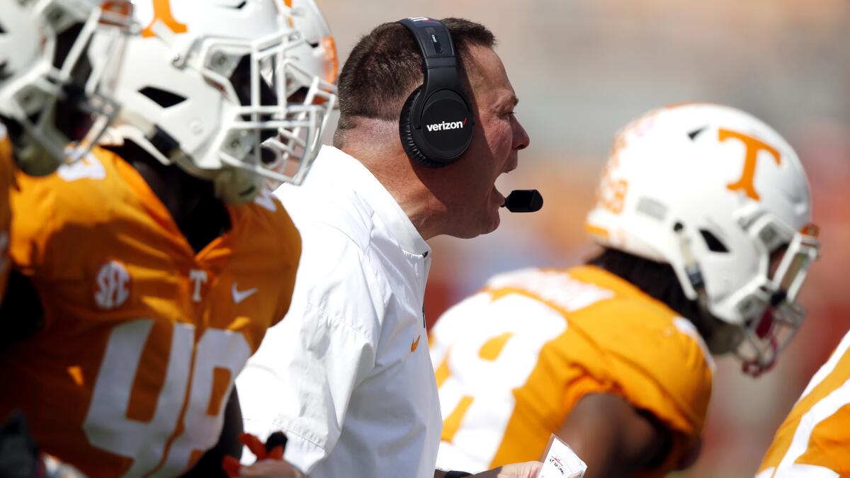 Butch Jones' Tennessee team lost 15-9 to South Carolina on Saturday and hasn't scored a touchdown in 10 quarters.