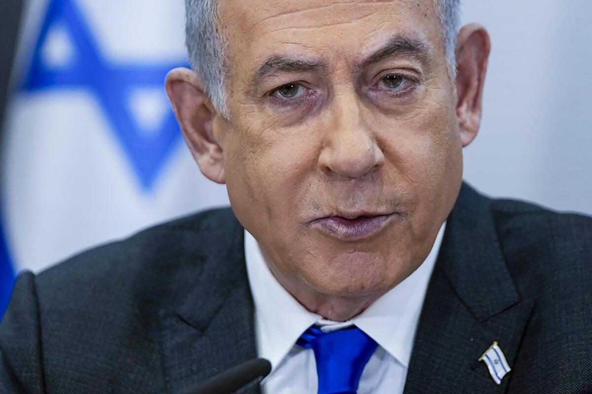 ARCHIVO - El primer ministro de Israel, Benjamin Netanyahu, 