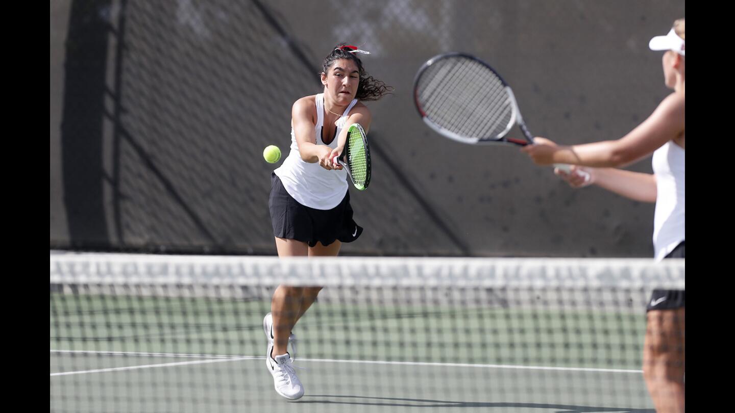 Photo Gallery: Sage Hill vs. Mater Dei in girls’ tennis