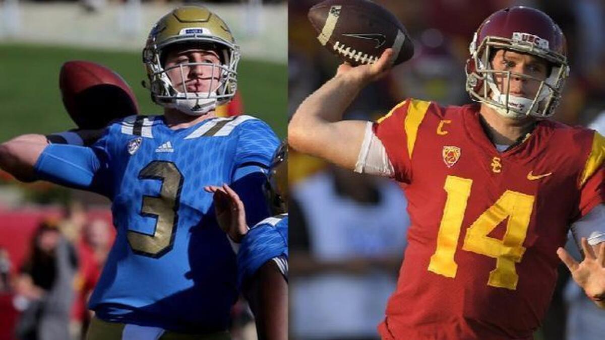 Josh Rosen and Sam Darnold could both be top picks in the upcoming NFL draft.