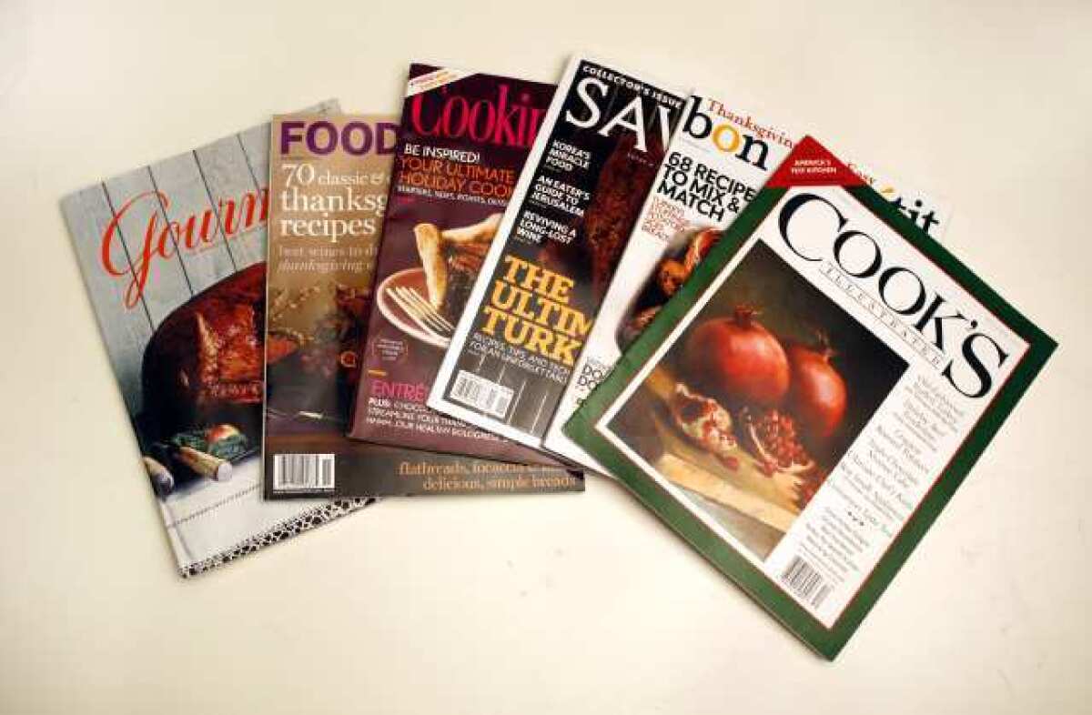 With the exception of Gourmet, food magazines tend to have a specific focus.
