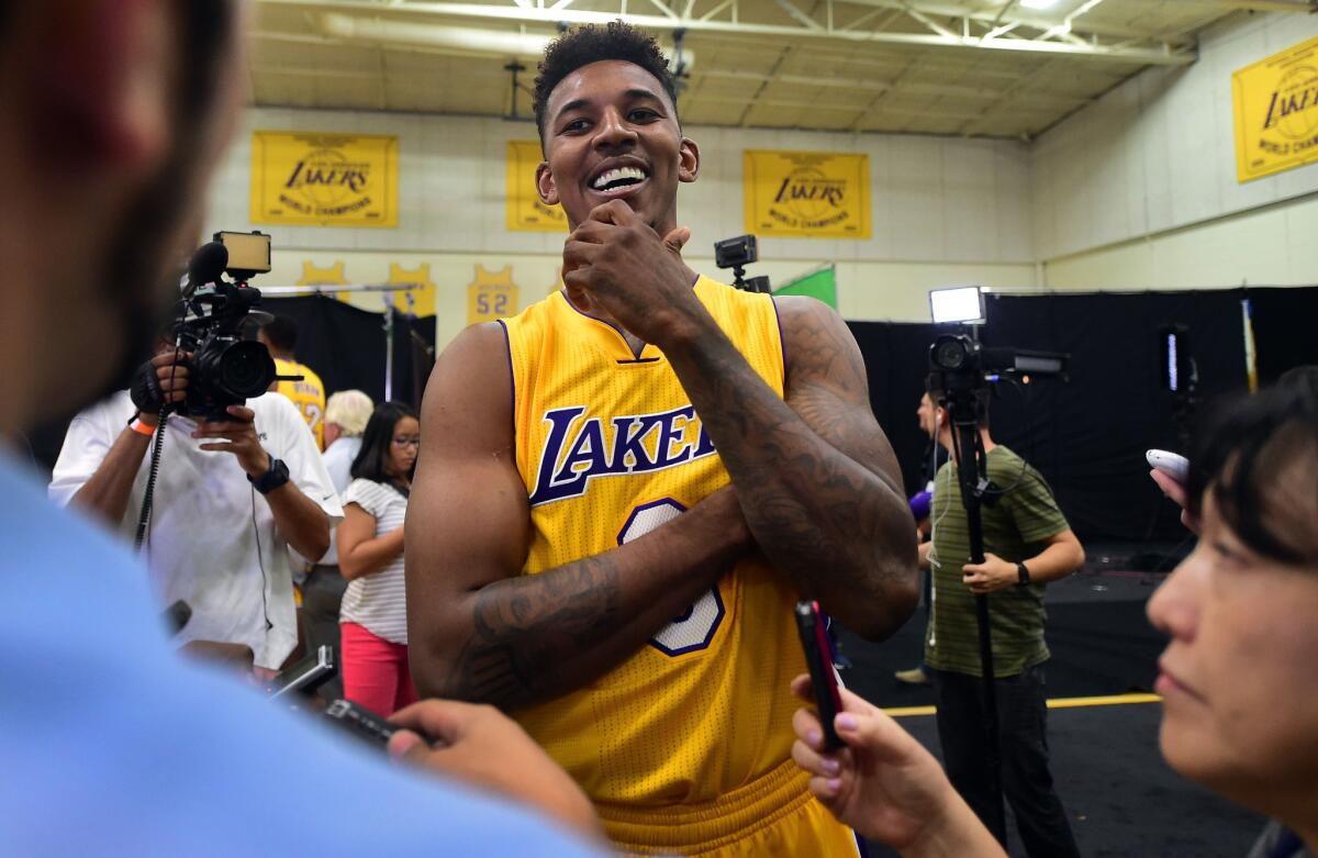 Nick Young averaged 13.4 points with 2.3 rebounds and one assist per game last season.