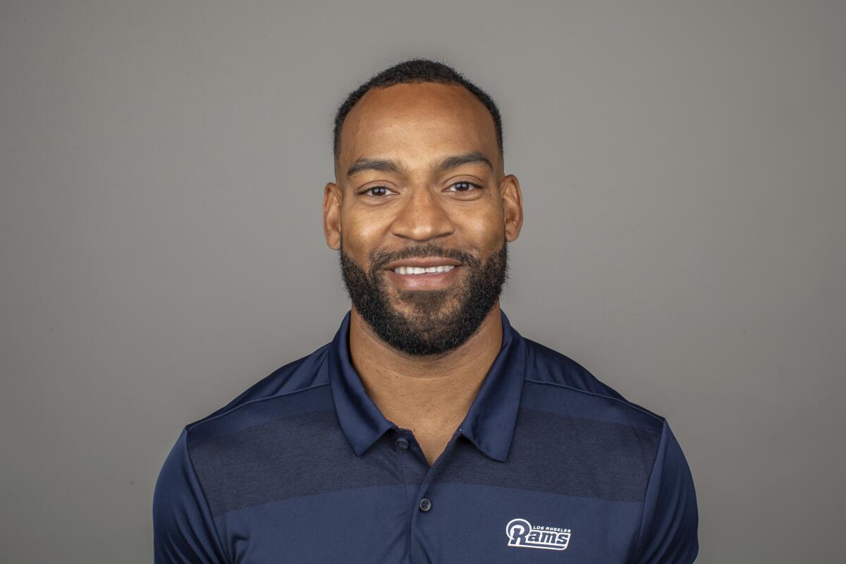 This is a 2019 photo of Aubrey Pleasant of the Los Angeles Rams NFL football team. 