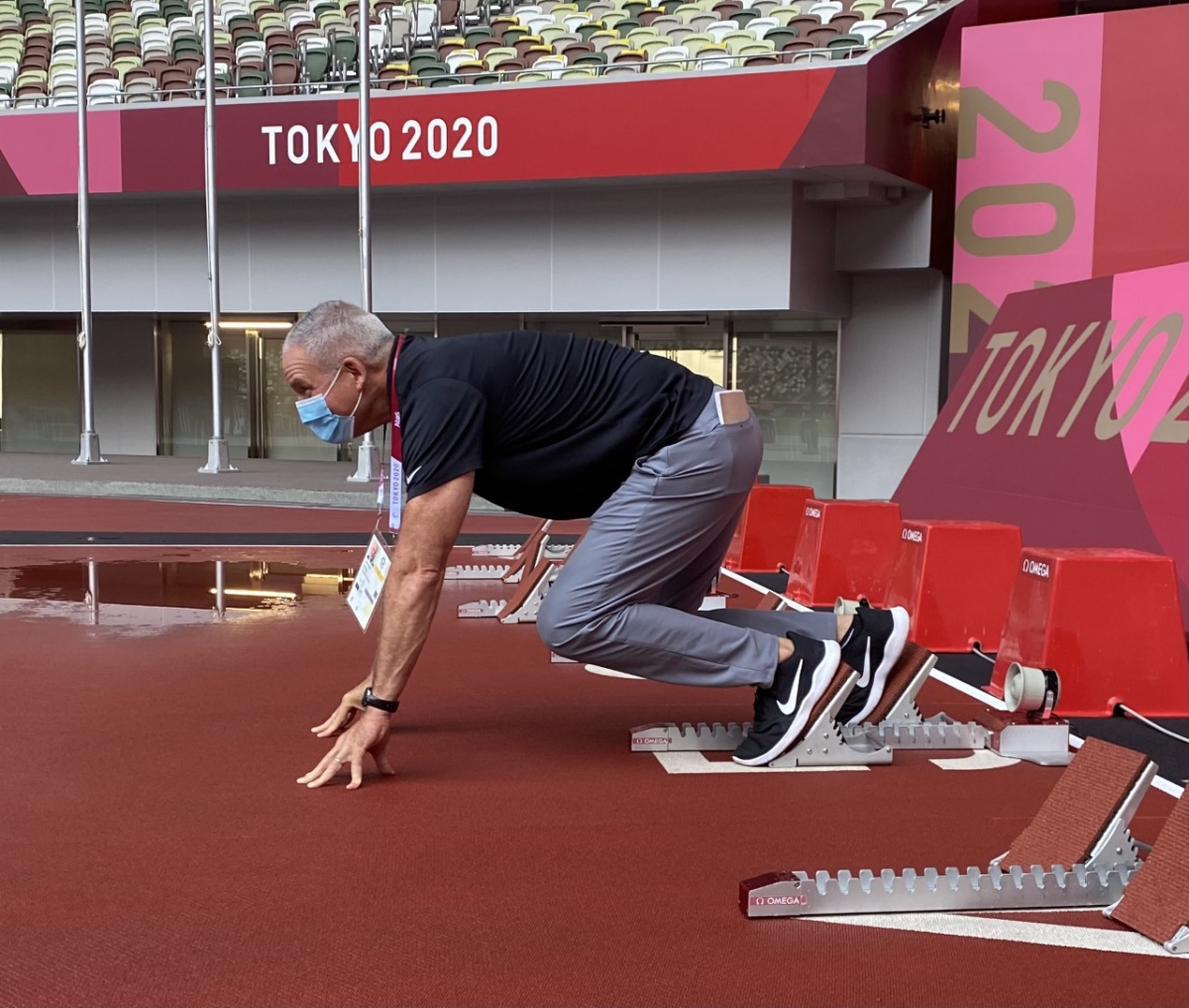 Gary Klein is ready and set to report on Olympic track and field.