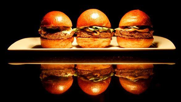 A trio of beef sliders at Brix@1601 in Hermosa Beach, $12.