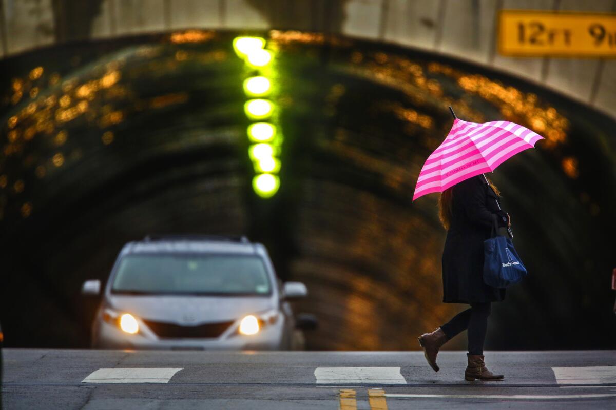 Several winter storms are expected dump up to 6 inches of rain in and around Los Angeles this week.