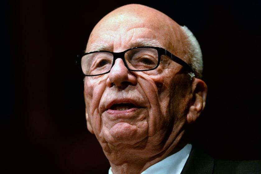 Rupert Murdoch speaks in Sydney, Australia, on Oct. 31, 2013.