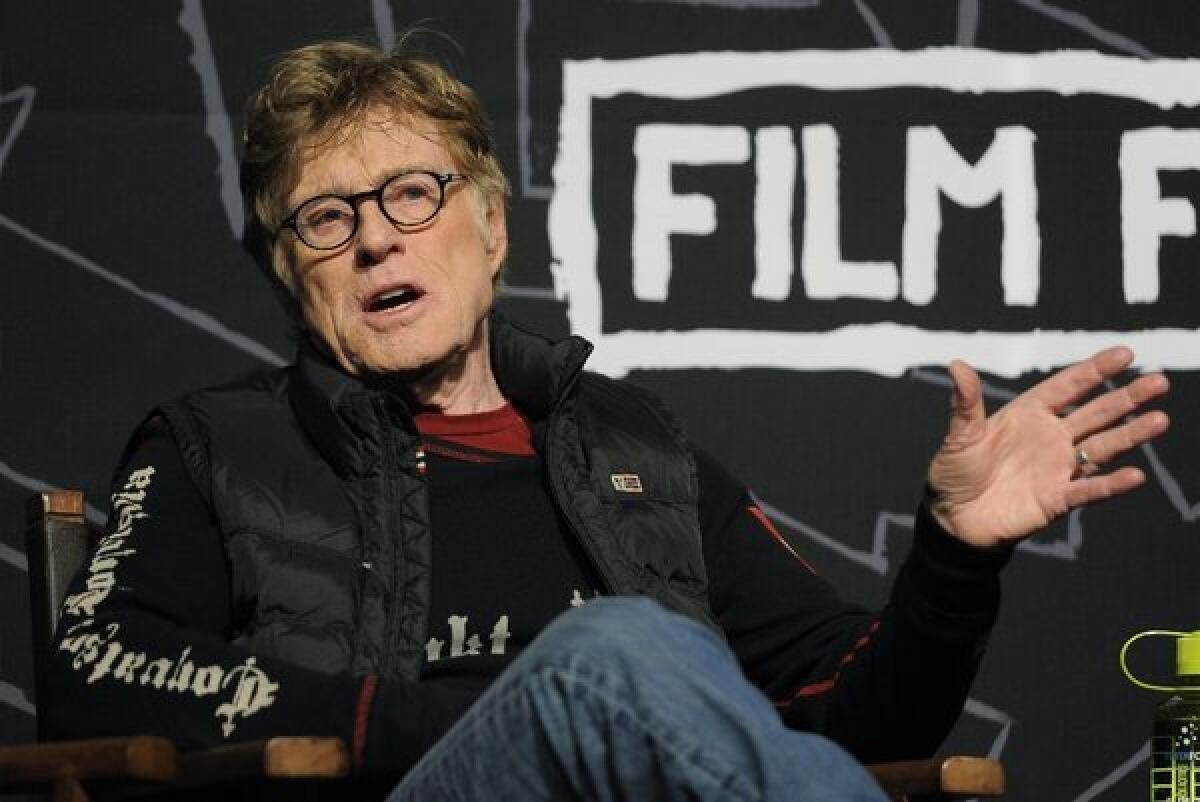 Robert Redford discusses the Sundance Film Festival 2013 on opening day.