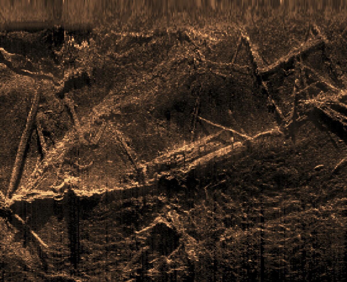 Sonar image of the Clotilda