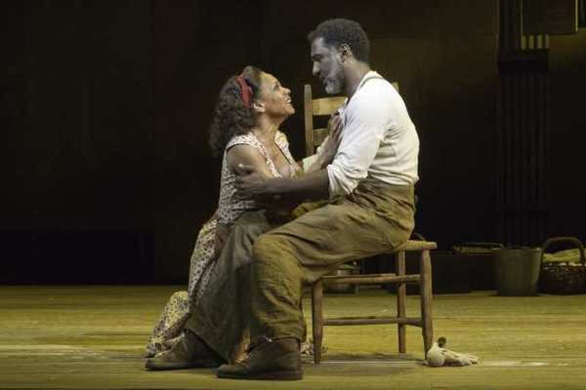 Audra McDonald and Norm Lewis in a scene from "The Gershwins' Porgy and Bess" at the Richard Rodgers Theatre in New York.