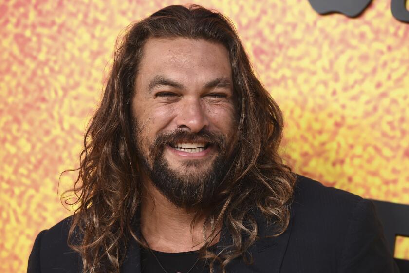 Jason Momoa arrives at the premiere of third season of "See," Tuesday, Aug. 23, 2022, at DGA Theater in Los Angeles. (Photo by Jordan Strauss/Invision/AP)