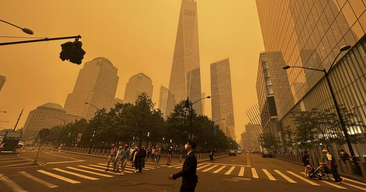 Photos: Smoke from Canadian wildfires creates eerie views as it moves across U.S. Northeast Photos: Smoke from Canadian wildfires creates eerie views as it moves across U.S. Northeast