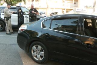 According to officer Navarro with CHP, Riverside, Officers from California Highway Patrol, Riverside office and Riverside Fire Department responded to a shots fired call. The shooting occurred in the area of EB 91 and 14th street. The victims were driving a black Nissan Altima EB on the 91 when 4 to 5 shots rang out. There were 5 occupants in the Altima at the time of the shooting. The left rear passenger in the car was hit, a Hispanic female in her 20's, was hit in the thigh. The car pulled off the freeway and paramedics arrived, where the female was transported to a local area hospital. The description of the suspect vehicle is vague, but occupants in the Altima believe it was an SUV.