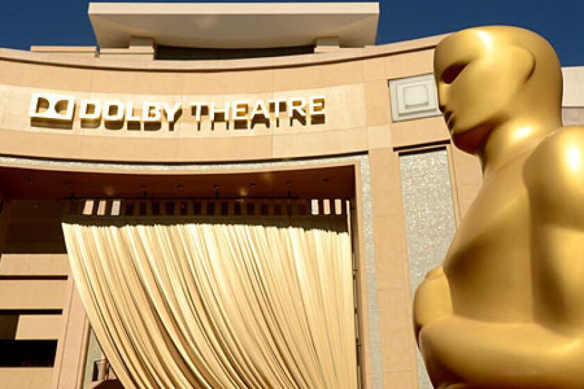 A general view of the Oscars at the Dolby Theatre in Hollywood.