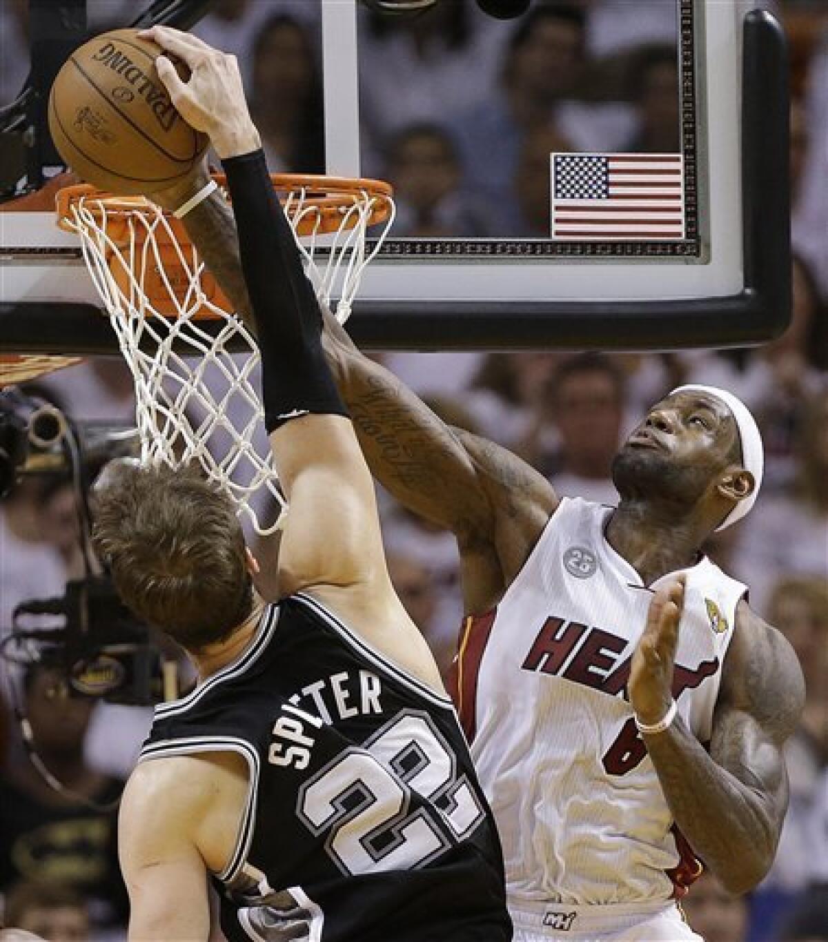 Spurs' Danny Green: Heat's LeBron James 'stopped himself' in Game
