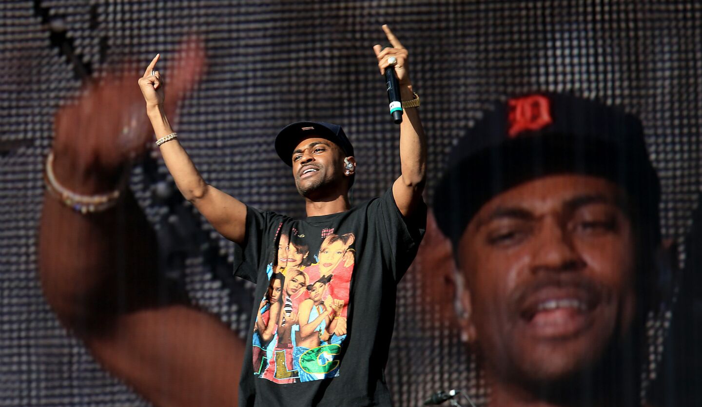 Rapper Big Sean performs at Rock in Rio in Las Vegas on May 16.