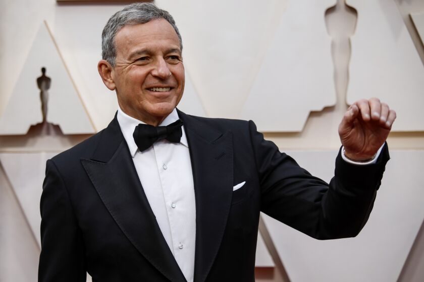 HOLLYWOOD, CA – February 9, 2020: Bob Iger arriving at the 92nd Academy Awards on Sunday, February 9, 2020 at the Dolby Theatre at Hollywood & Highland Center in Hollywood, CA. (Jay L. Clendenin / Los Angeles Times)