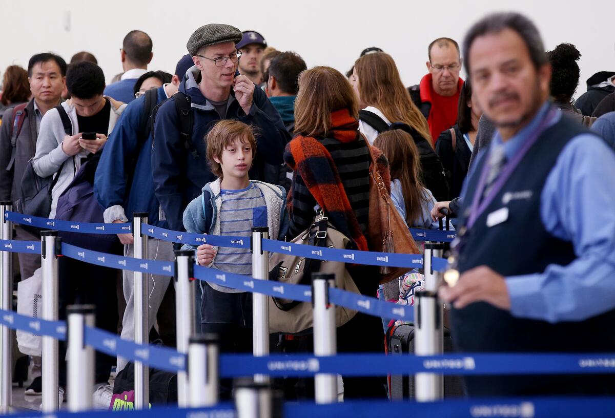 LAX security lines