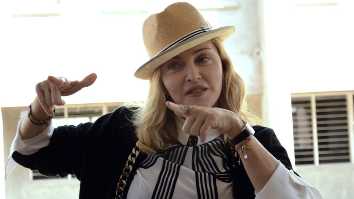 Madonna during a visit to Malawi in July.