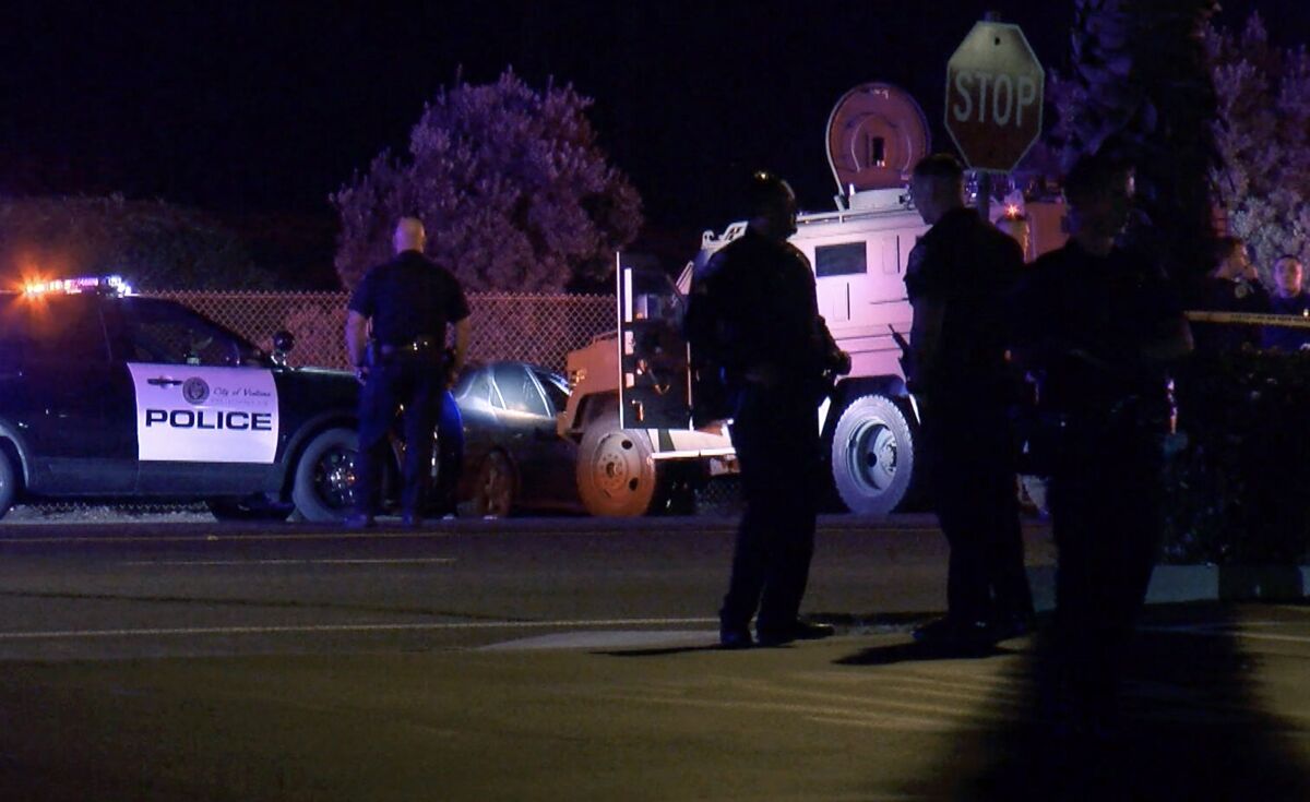An investigation is underway after a Ventura police officer fatally shot a man at the end of a vehicle pursuit.