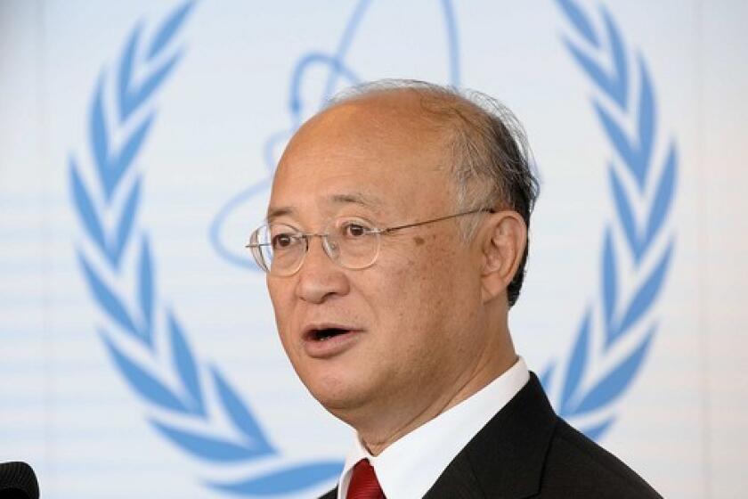 Yukiya Amano will replace Mohamed ElBaradei as head of the U.N. nuclear watchdog agency.