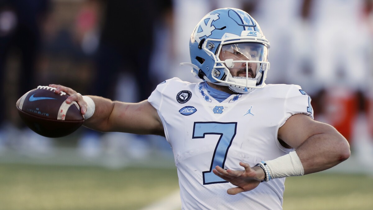 College Football Virginia Tech Upsets No 10 North Carolina Los Angeles Times Summer Shine Football Tournament Charlotte Nc 2022