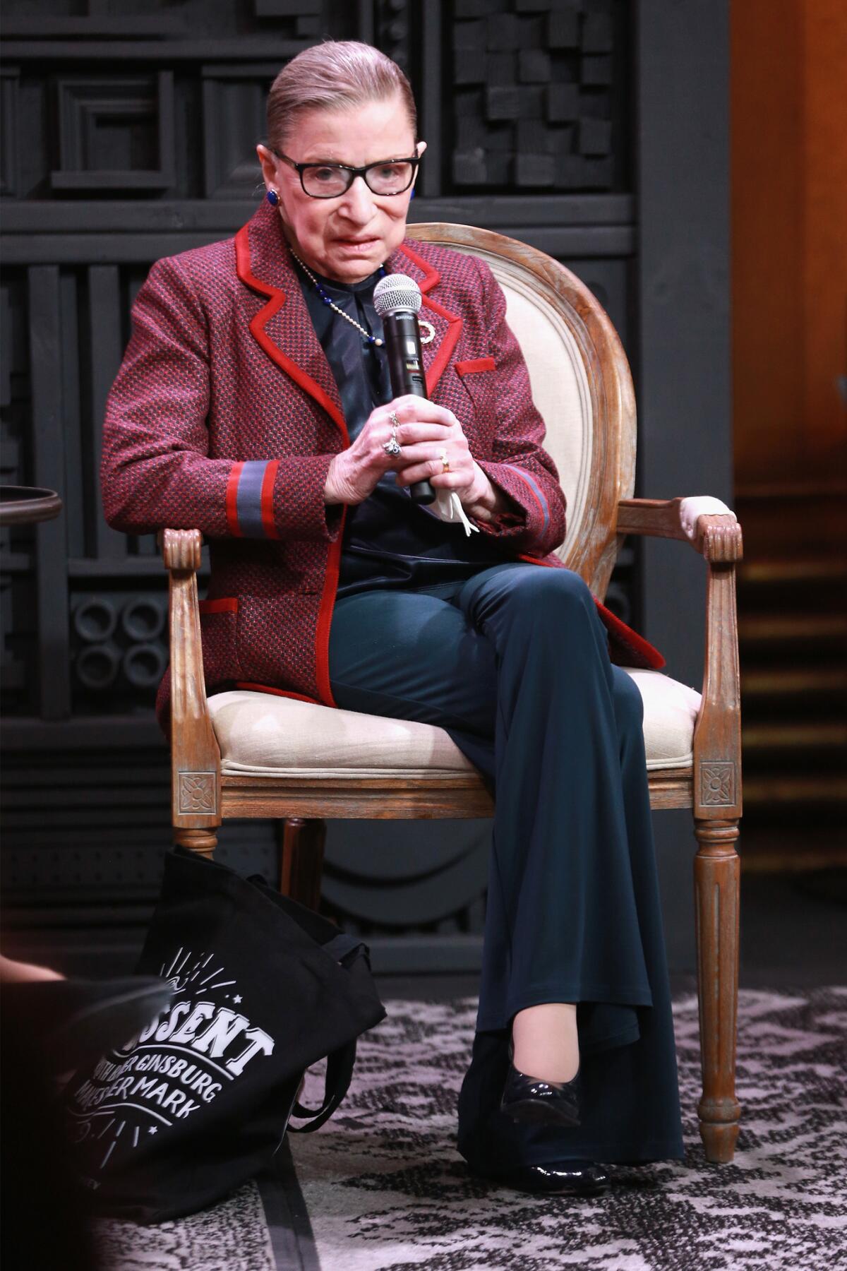 Ruth Bader Ginsburg at Sundance before the premiere of the documentary "RBG."
