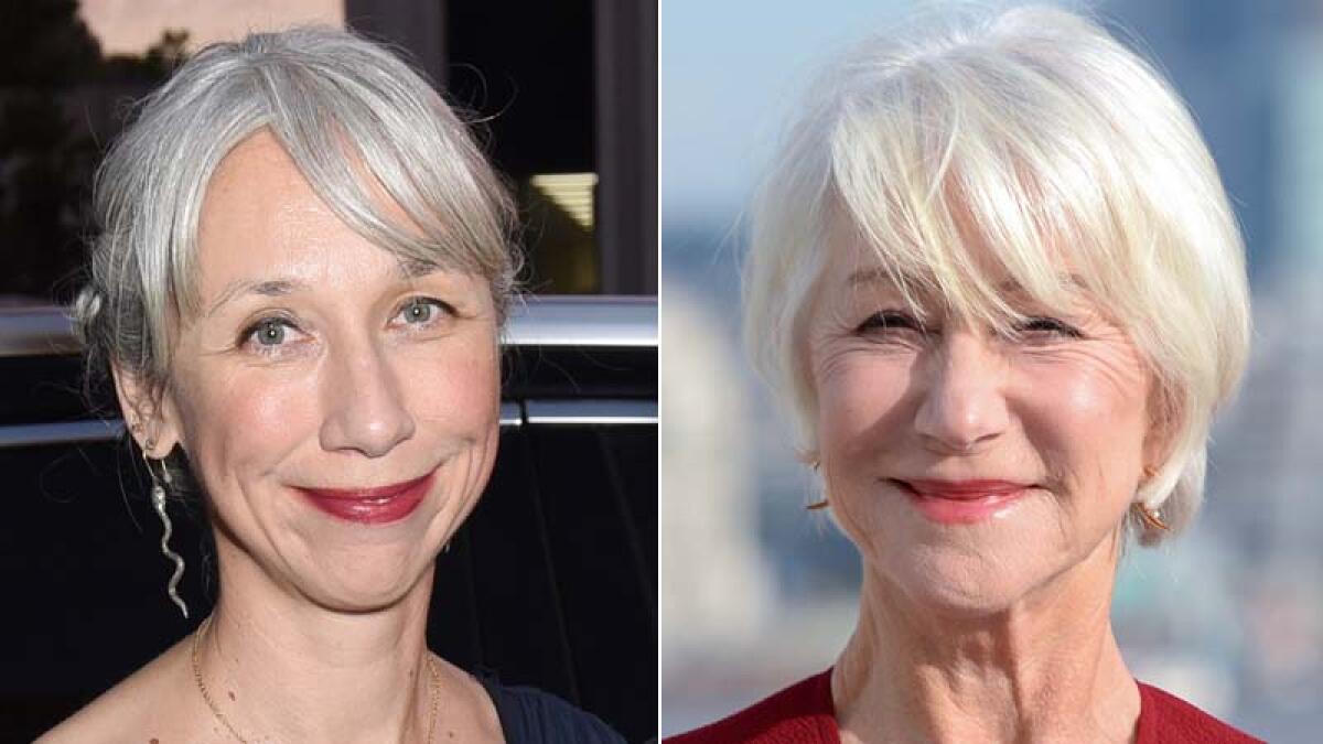Alexandra Grant, left, is Keanu Reeves' rumored girlfriend. Helen Mirren is not, but she's very flattered people thought so.
