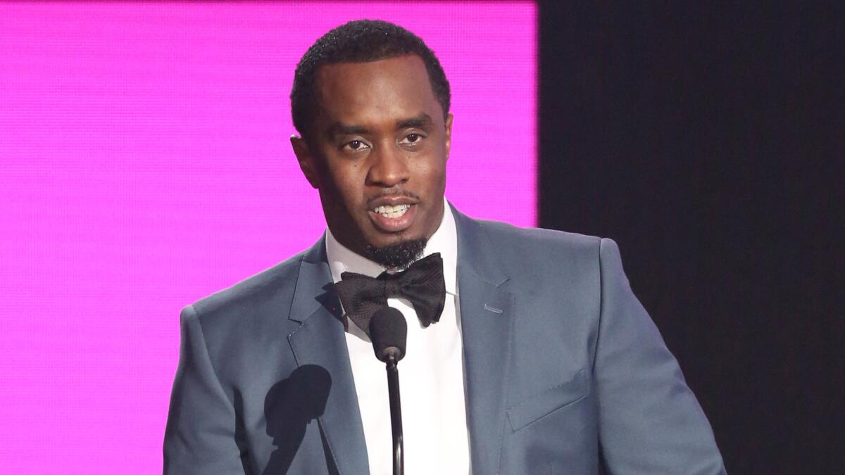 Sean "Diddy" Combs at the American Music Awards in Los Angeles on March 28.