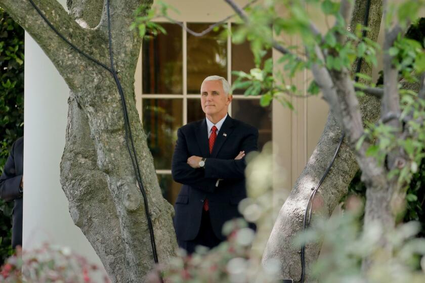 Vice President Mike Pence at the White House this month.