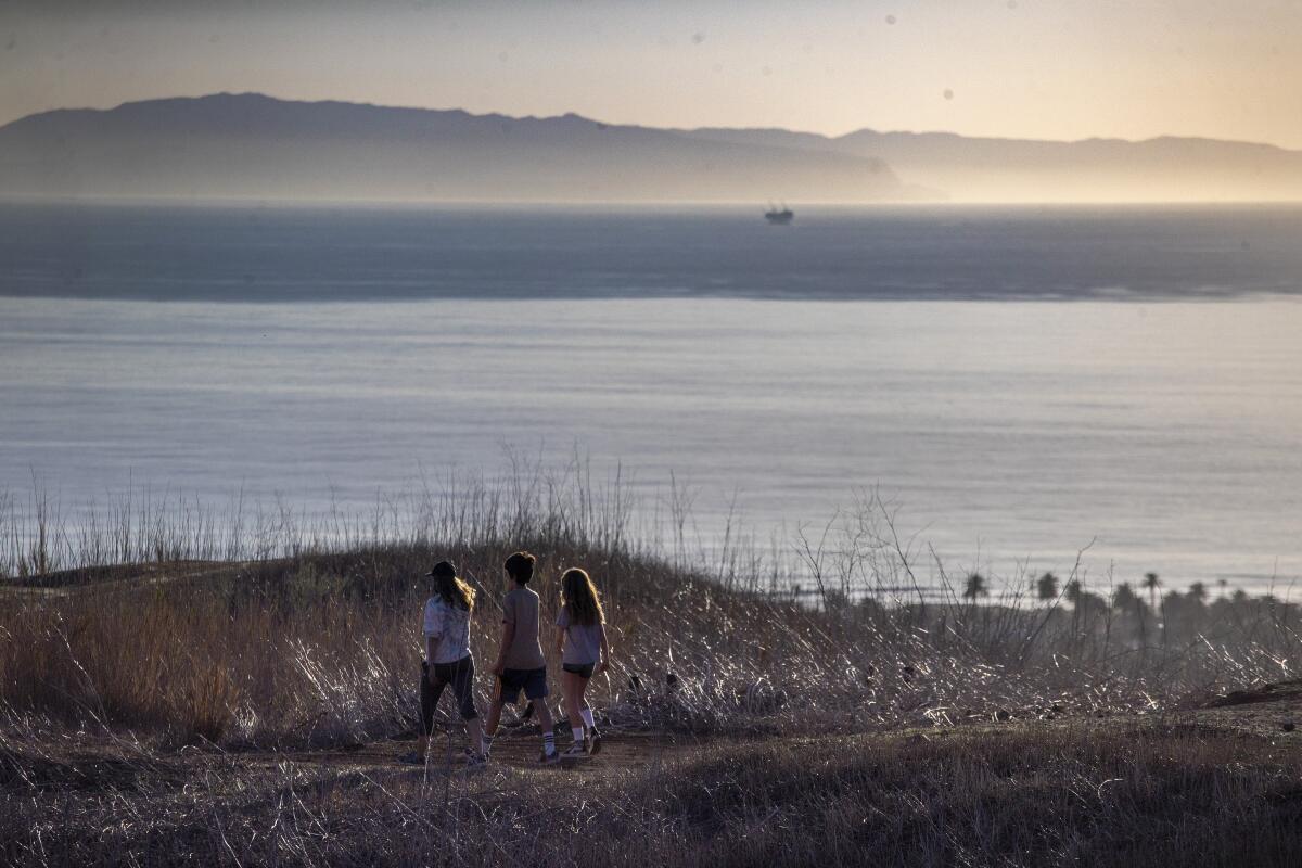 Hikers on the Summit Plateau