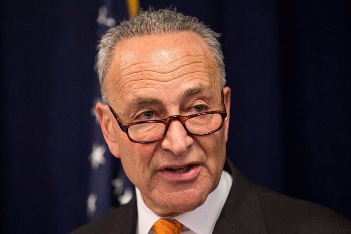 Sen. Charles E. Schumer (D-N.Y.) announced Tuesday that Democratic senators will vote on a resolution to void Trump’s border emergency declaration.
