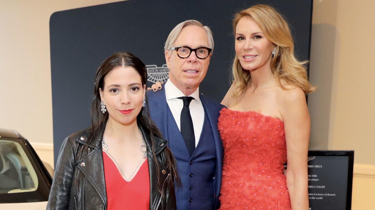 From left, Elizabeth Hilfiger, Tommy Hilfiger and Dee Ocleppo Hilfiger. (Neilson Barnard / Getty Images for Race to Erase MS)